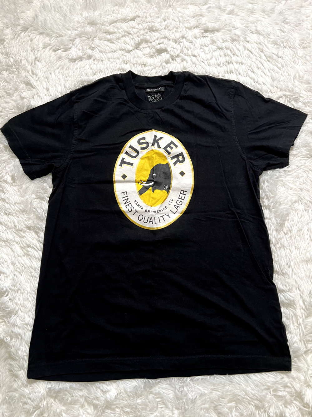 Tusker Finest Quality Lager Graphic T Shirt Size M